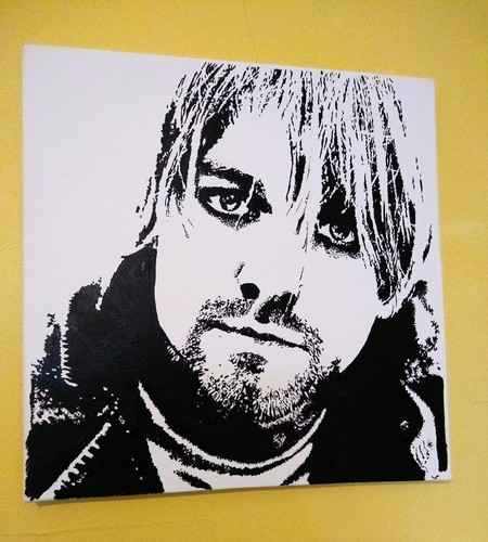 Kurt cobain nirvana pop art - cobain-,
