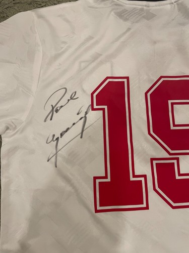 Paul gascoigne back - back, signed