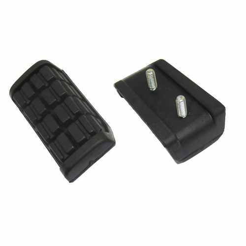 Footrest front rubber - front,