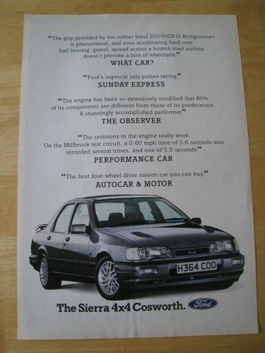 The sierra 4x4 cosworth - the, car