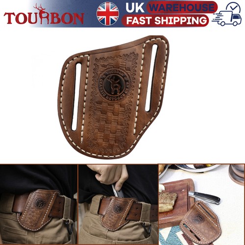 Tourbon leather edc pocket - leather,