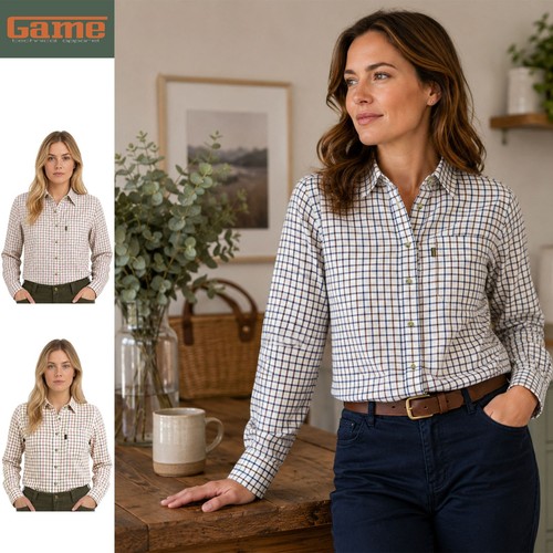 Game ladies tattersall button - game,