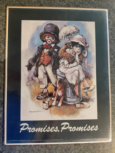 Vintage print promises - print,