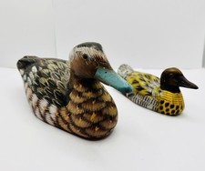 2 x Vintage Hand Painted