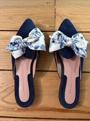 Margaux navy suede mules - mules, with