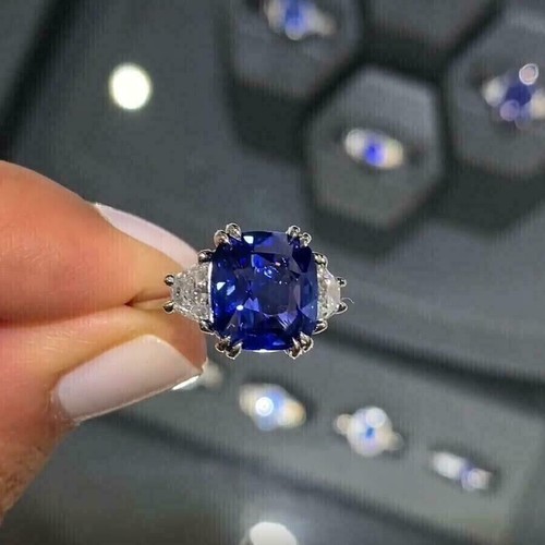 3ct cushion cut lab - cushion, lab-created