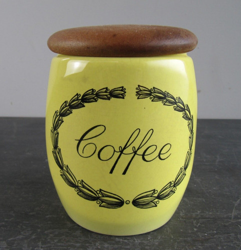 Vintage 1950 coffee jar - jar,