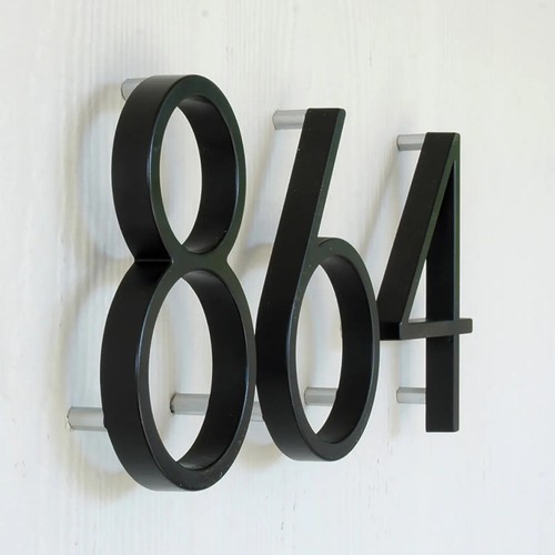 Modern floating house numbers - floating,