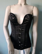 Beautiful black satin lace-up