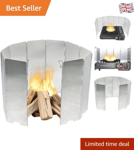 Aluminium camping windshield - aluminium,