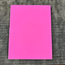 A4 Blank Sheet of 4 Ply Pickguard Material Hot Pink