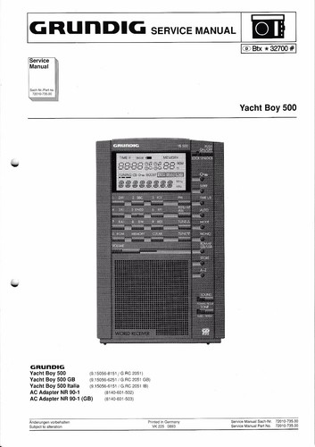 Service manual for grundig - manual,