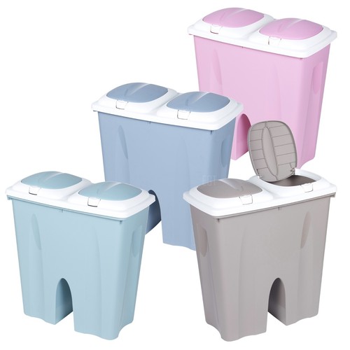 Double recycling bin duo - double,