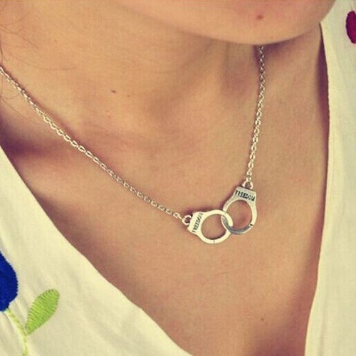 Silver handcuffs freedom - silver,