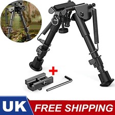 6"-9" Adjustable Spring Swivel Bipod Adapter for Hunting Shooting Air Rifle UK