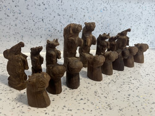 Vintage chess set various
