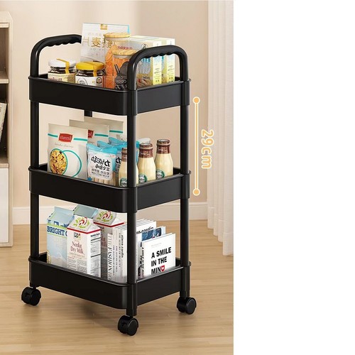 Tier metal storage trolley - metal,