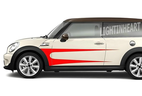 Car side sticker for - sticker, mini