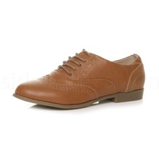 Womens ladies lace smart - lace, up