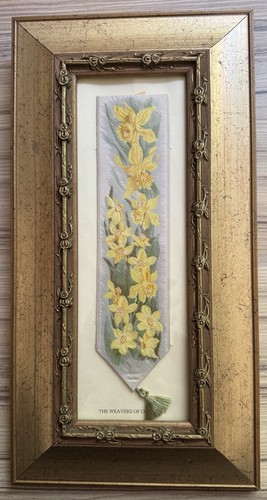 Vintage framed daffodil woven - daffodil,