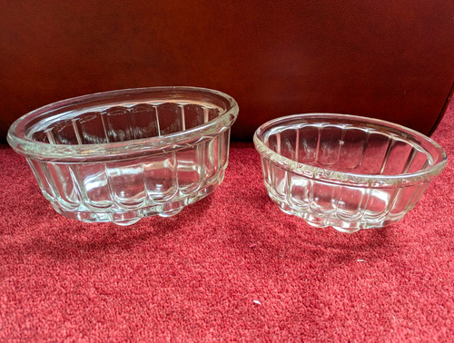 Set vintage clear glass - set,