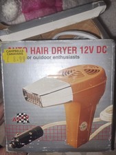 Vintage 1970’s  Style Auto Hair Dryer 12 V DC Boxed.