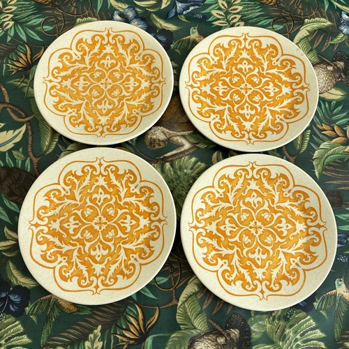 Four vintage retro - four, mustard