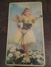 Vintage 1950s Kwatta Belgian chocolate Tin Spring Flowers Easter