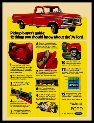 1974 ford pickup - ford, new