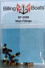 Billing Boats Accessory BF-0568 Mast Fittings 12mm Pack of 10 RM48Post