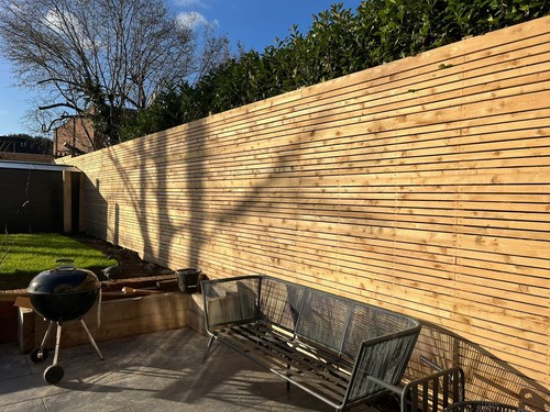 Contemporary fencing square - contemporary,