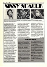 (F&F9) ARTICLE & PICTURE, SISSY SPACEK STAR PROFILE