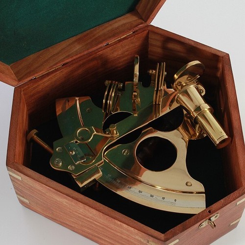 Brass quarter round sextant - quarter,