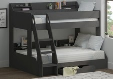 Marion grey triple bunk bed - marion,