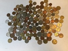 Bundle (approx 140) Foreign Coins World, Euro, Pre-Euro Etc over 600 gms