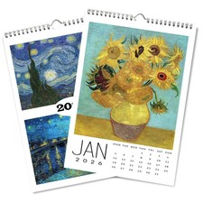 2026 12-Month Wall Calendar A4