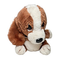 Vintage Applause Sad Sam Puppy Dog Soft Plush Toy Brown Collectable Retro 1986