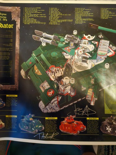 2003 white dwarf - signed, poster