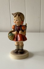 Goebel Hummel Vintage Figurine Girl With Basket And Backpack