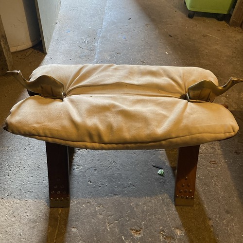 Camel sadle foot stool ornate - sadle,