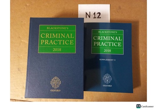 Blackstone criminal practice - blackstone's,