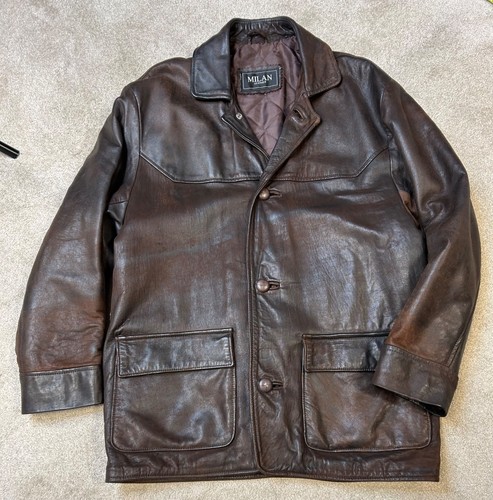 Milan mens brown leather - mens,