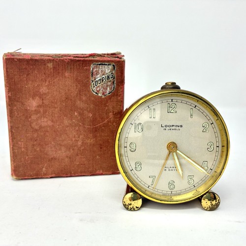 Vintage looping travel alarm - vintage,