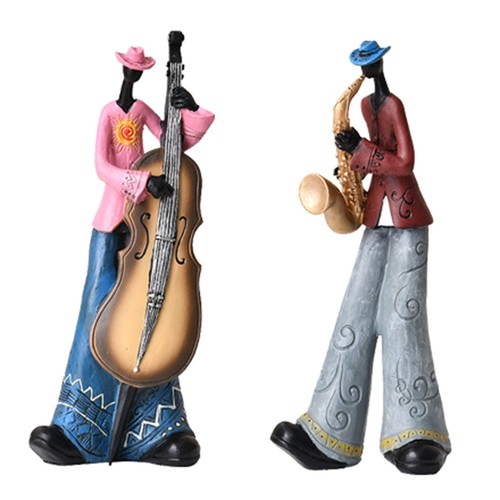 Jazz band player figurines - player,