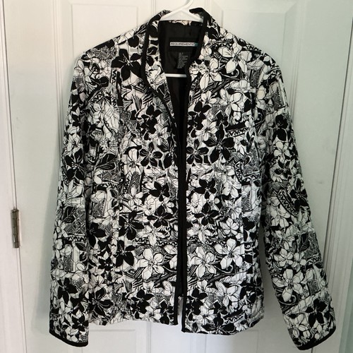 Womens floral quilted jacket - floral,