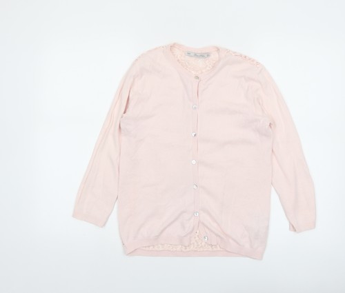 Zara women pink lace knit - zara,
