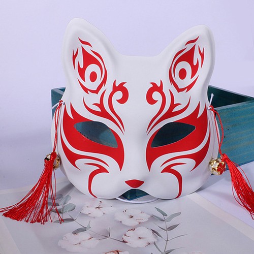 Half face cat fox - , mask
