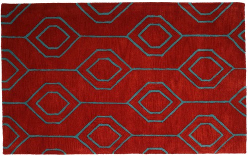Short pile carpet - 120x180, red