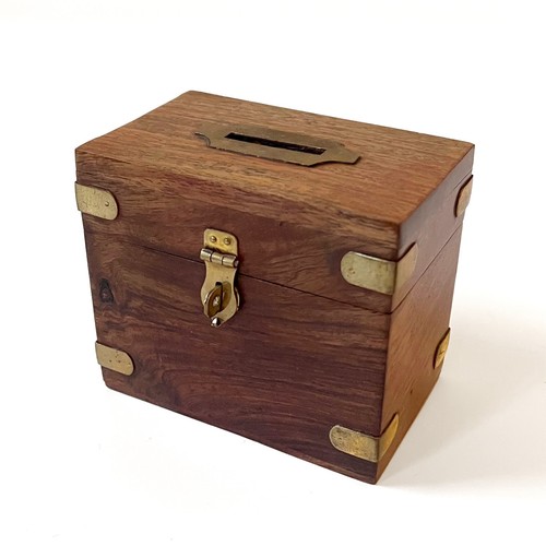 Vintage wooden and brass - and,