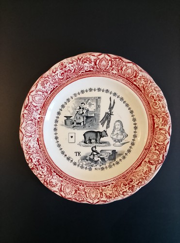 Antique gien french rebus - antique,